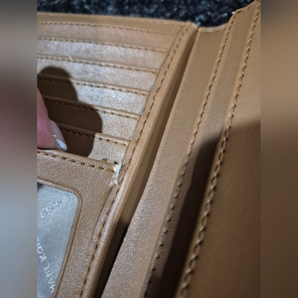 Michael Kors Passport Signature Brown Bi-Fold Card Holder - Picture 4 of 4